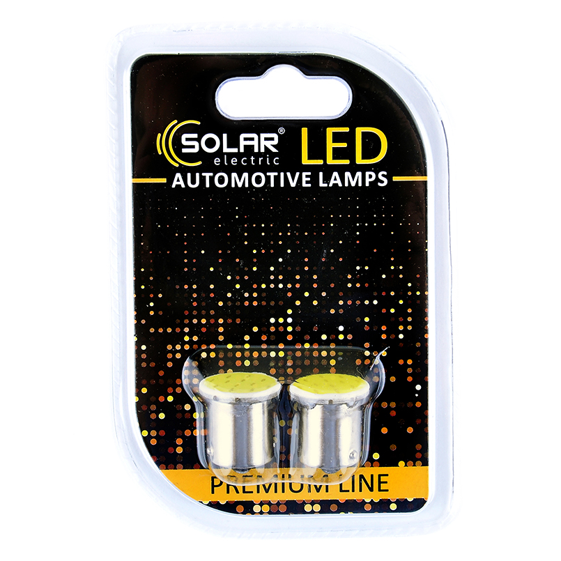LED car lamp SOLAR 12V G18.5 BA15s 22SMD white, 2pcs image
