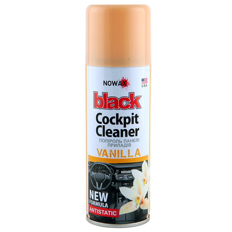 Поліроль для панелі приладів NOWAX Black Spray Vanilla, 200мл image