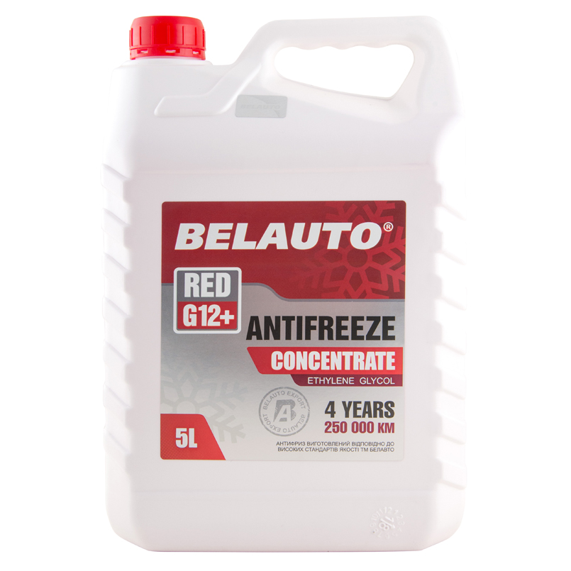 Антифриз BELAUTO RED G12+ концентрат, червоний 5л image