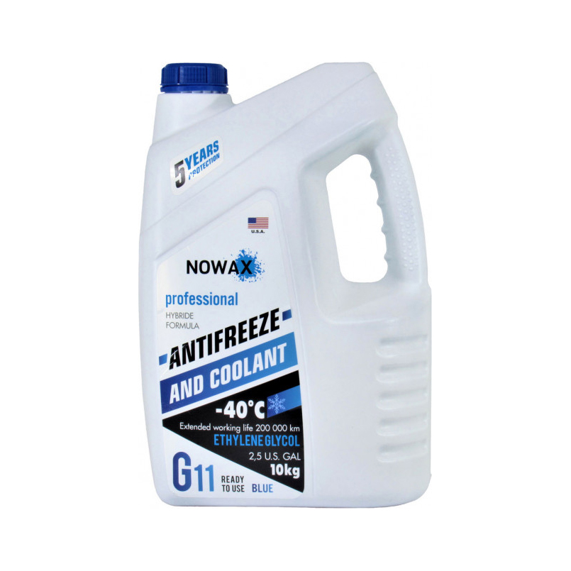 Antifreeze NOWAX BLUE G11, blue 10 kg image
