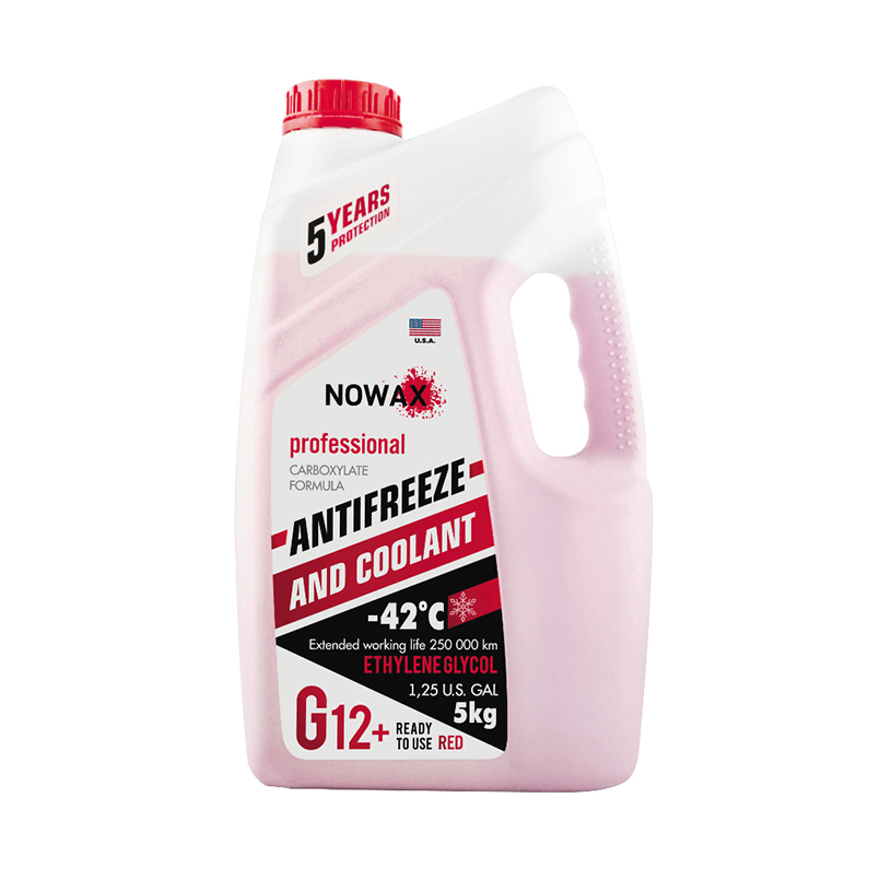 Antifreeze NOWAX RED G12+, red 5kg image