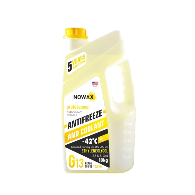 Antifreeze NOWAX YELLOW G13, yellow 10kg image