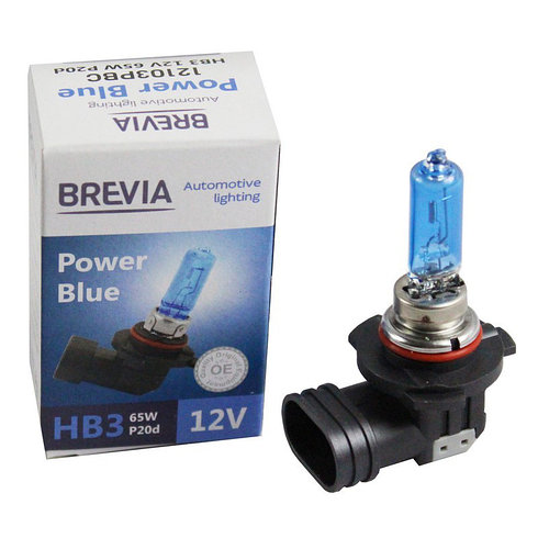Галогенова лампа Brevia HB3 12V 65W P20d Power Blue 4200K image