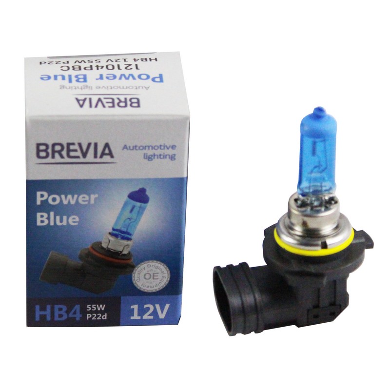 Галогеновая лампа Brevia HB4 12V 55W P22d Power Blue 4200K image