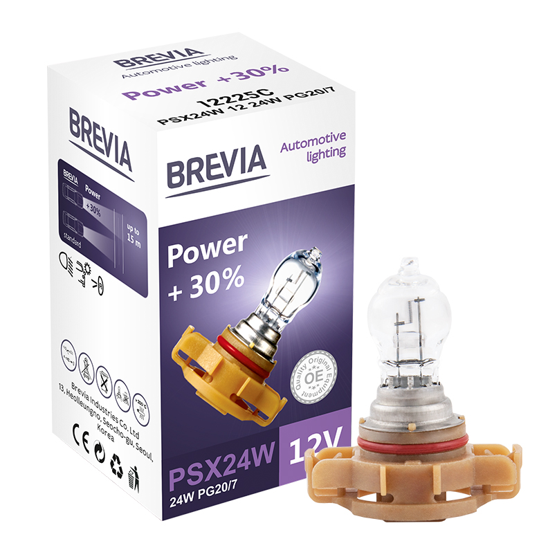 Галогеновая лампа Brevia PSX24W 12V 24W PG20/7 Power +30% CP image