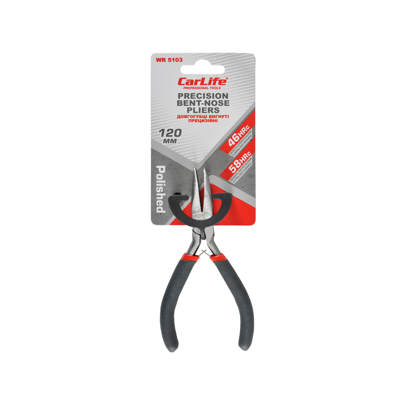 Precision bent-nose pliers CarLife WR5103 120mm image