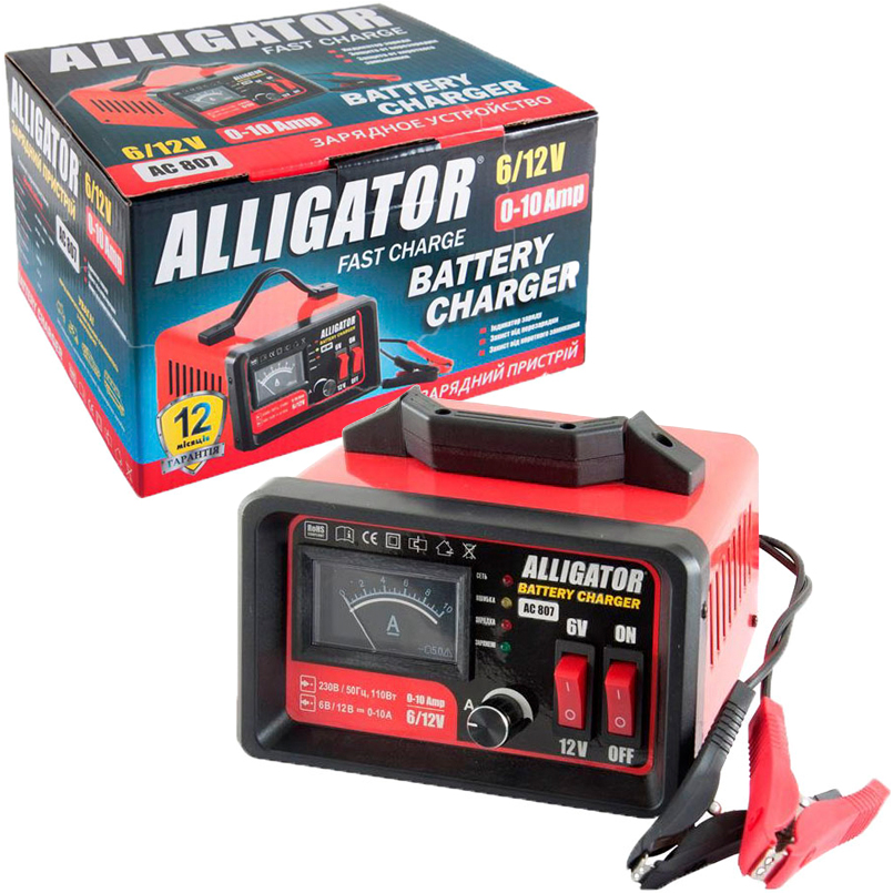 Battery charger Alligator AC807 6 / 12V, 10A image