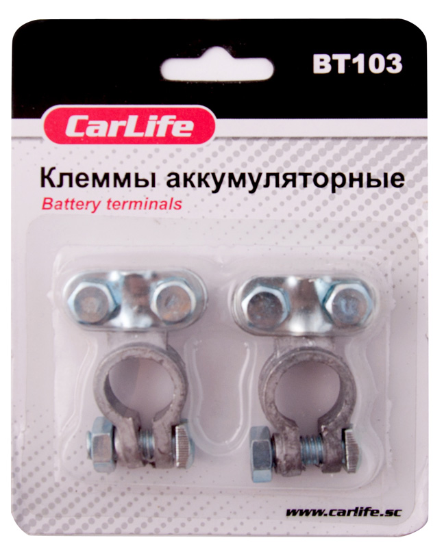 Battery terminals CarLife VT103, lead image