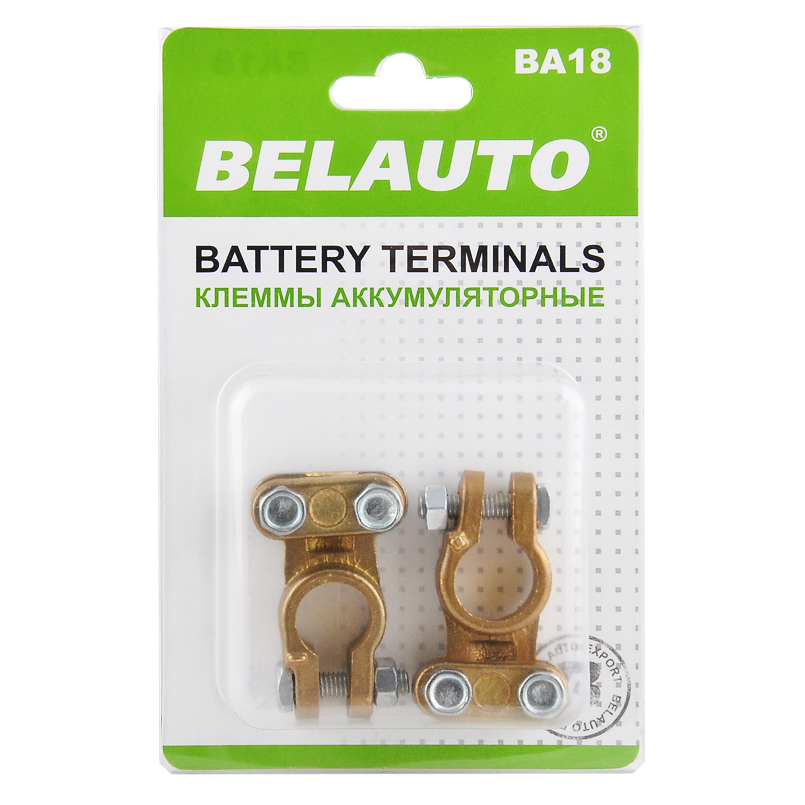 Battery terminals BELAUTO BA18, brass image