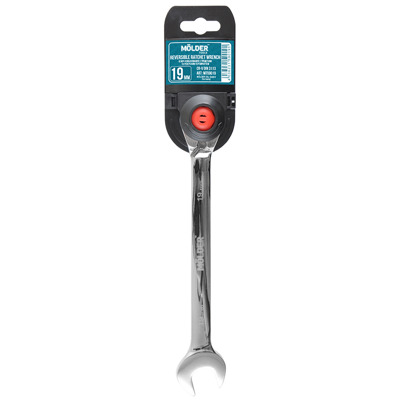 Combination wrench with ratchet and reverse MT59019 CR-V, 19mm image