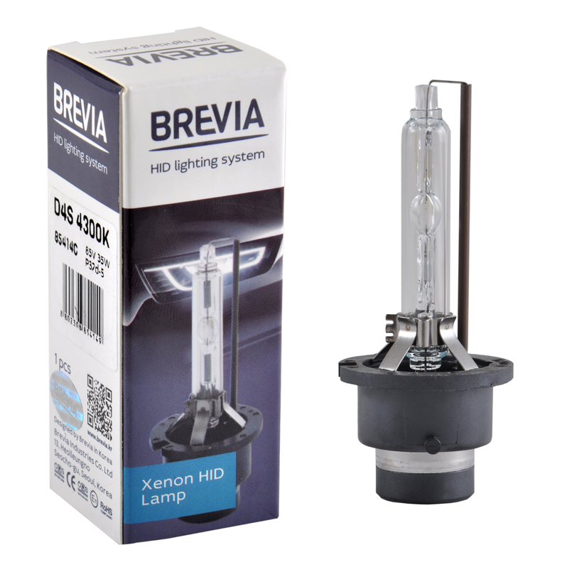 Ксенонова лампа Brevia D4S 4300K, 42V, 35W PK32d-5, 1шт image