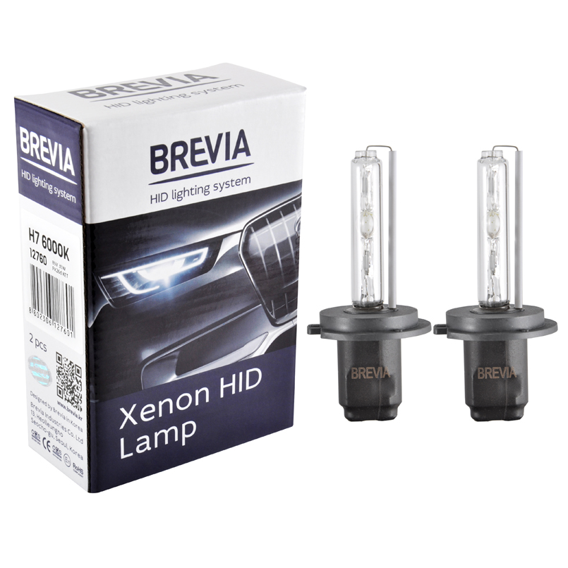 Ксеноновая лампа Brevia H7 6000K, 85V, 35W PX26d KET, 2шт image