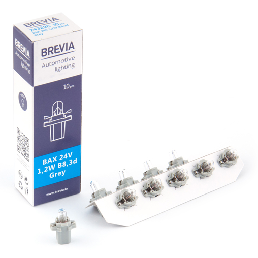 Лампа розжарювання Brevia BAX 24V 1.2W B8.3d Grey CP image