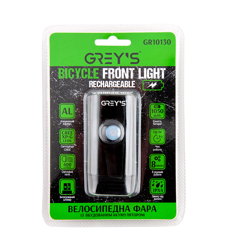 Ліхтарик на велосипед Grey's GR10130 LED image