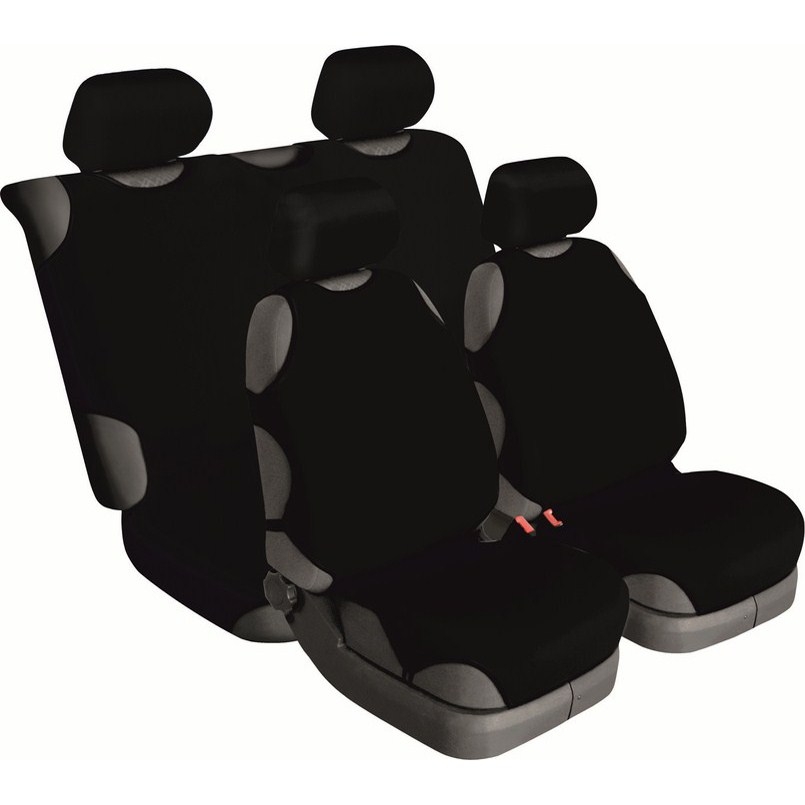 Universal Beltex Cotton seat covers, 4 pieces, black image