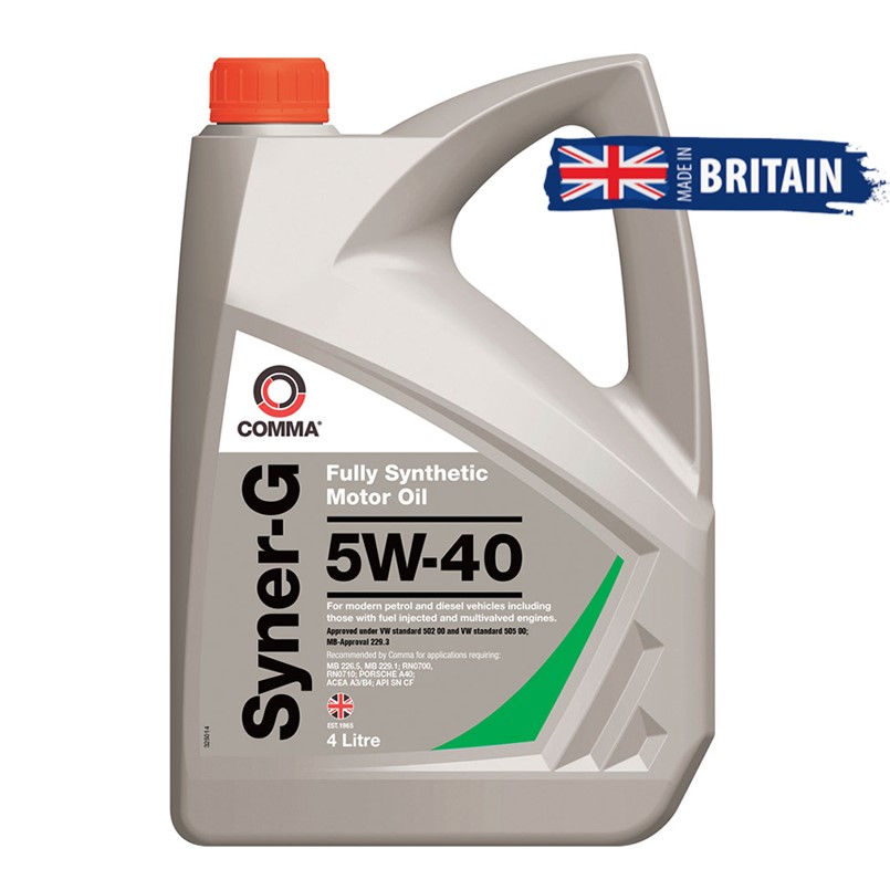 Engine oil Comma SYNER-G 5W-40 4L image
