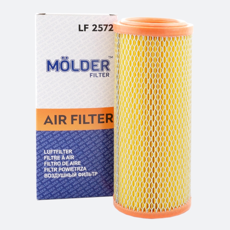 Air filter Molder Filter LF 2572 (WA6732, LX2682, C1189) image