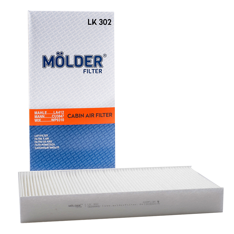 Фильтр воздушный Molder LK302 (WP9310, LA412, CU3847, K1238) image