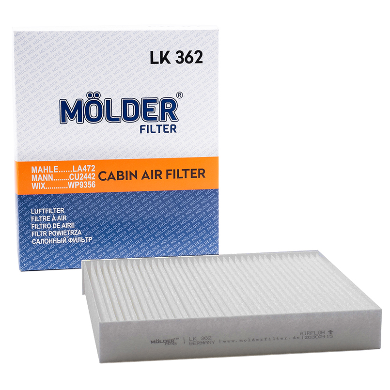Фильтр воздушный Molder LK362 (WP9356, LA472, CU2442, K1223) image