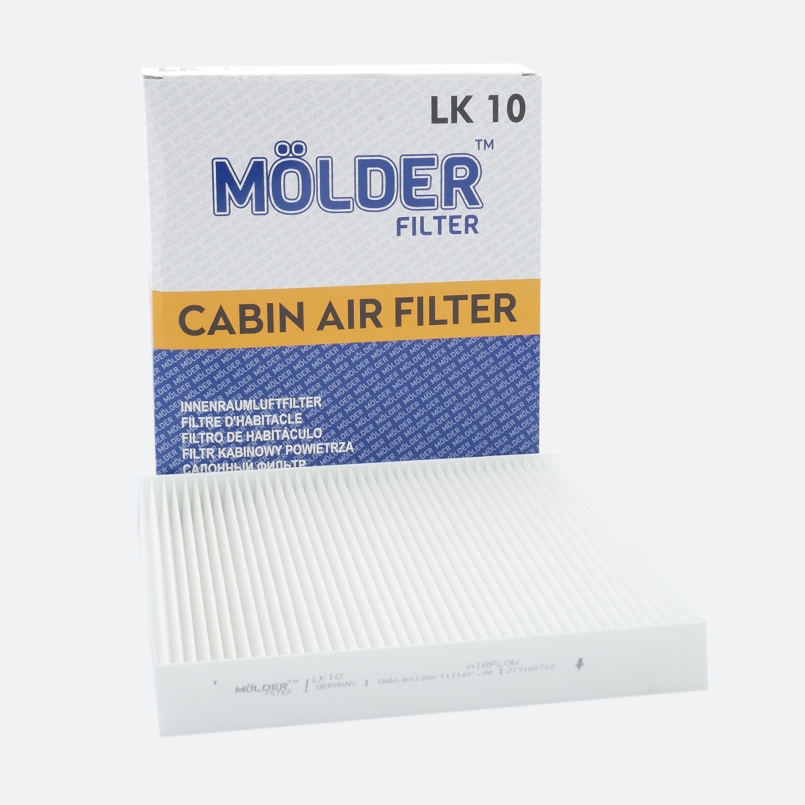 Cabine air filter Molder Filter LK 10 (WP9036, LA120, CU2545) image