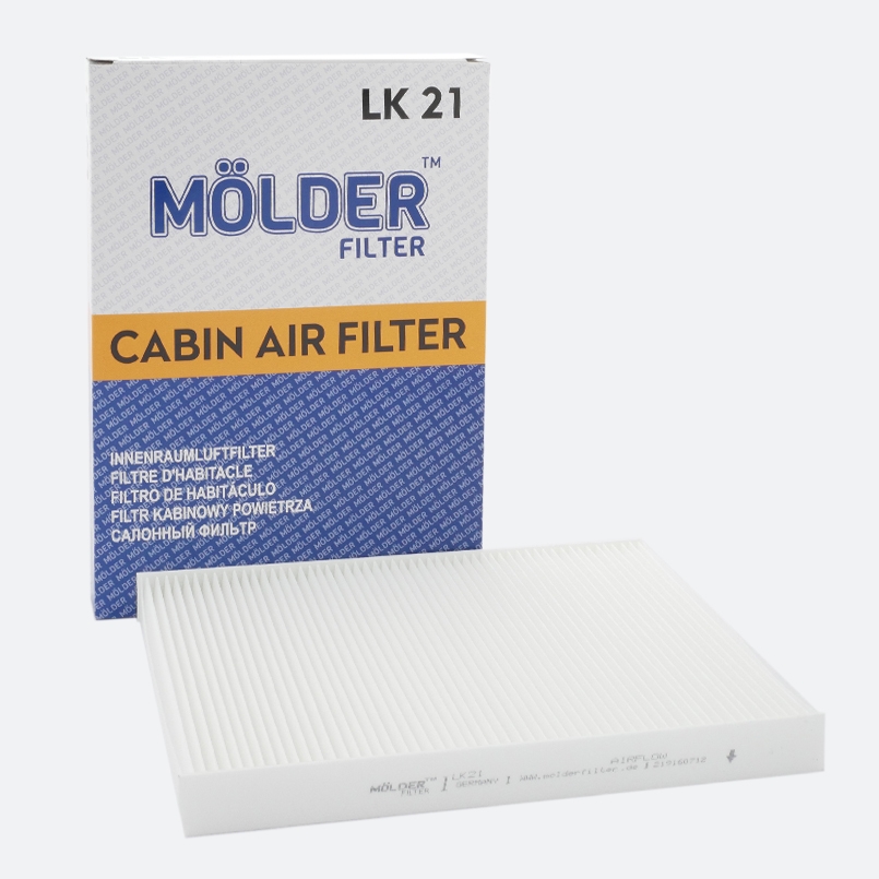 Фільтр салону Molder Filter LK 21 (WP6812, LA31, CU2882) image