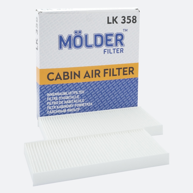 Cabin air filter Molder Filter LK 358 (WP9336, LA468/S, CU24182) image