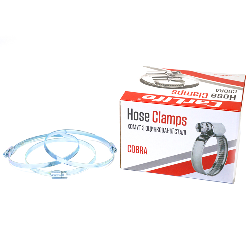 Hose clamps CarLife 100-120/W1, 9х0,67 mm, 25 pcs. image