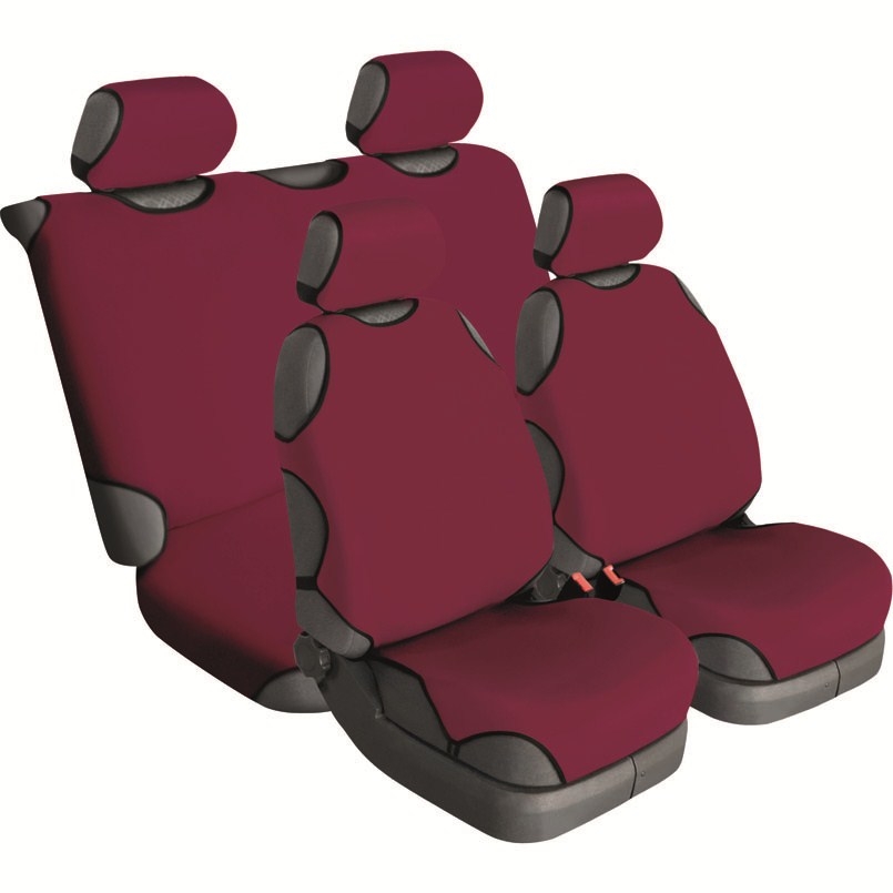 Universal Beltex Delux seat covers, 4 pieces, garnet color image