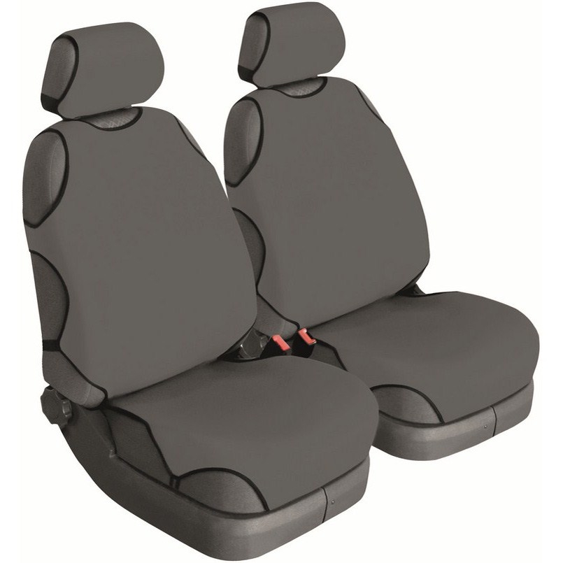 Universal front seat covers Beltex Delux, 2 pieces, gray image