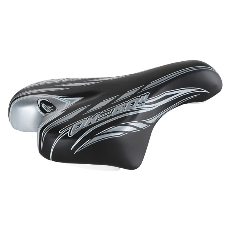 Bicycle saddle Selle Monte Grappa Junior OK-GO SMG-09968, black and gray image