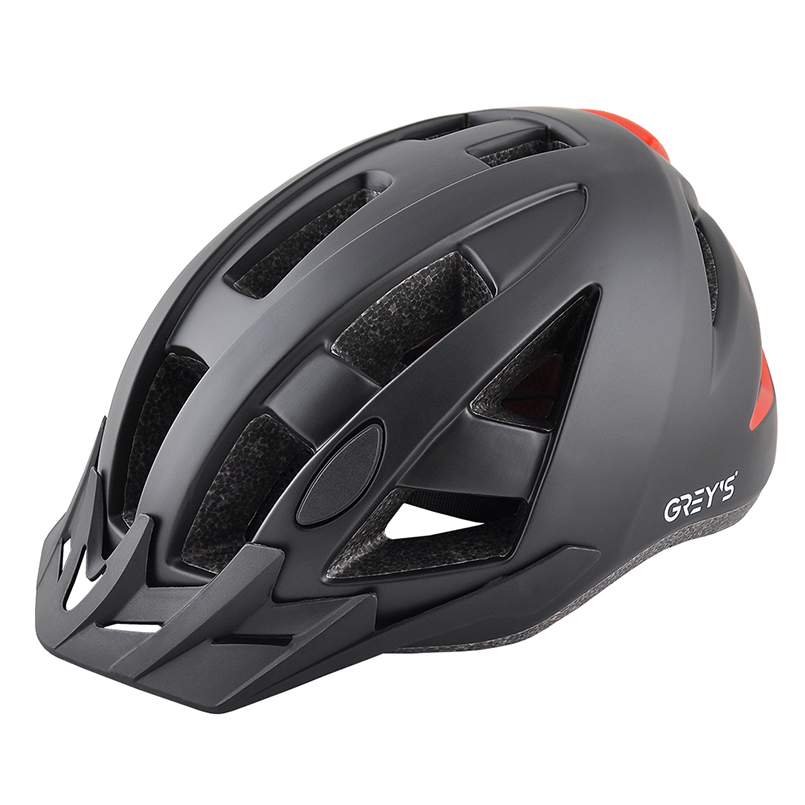 Bike helmet Gray's GR21214 with flashing L black matte image