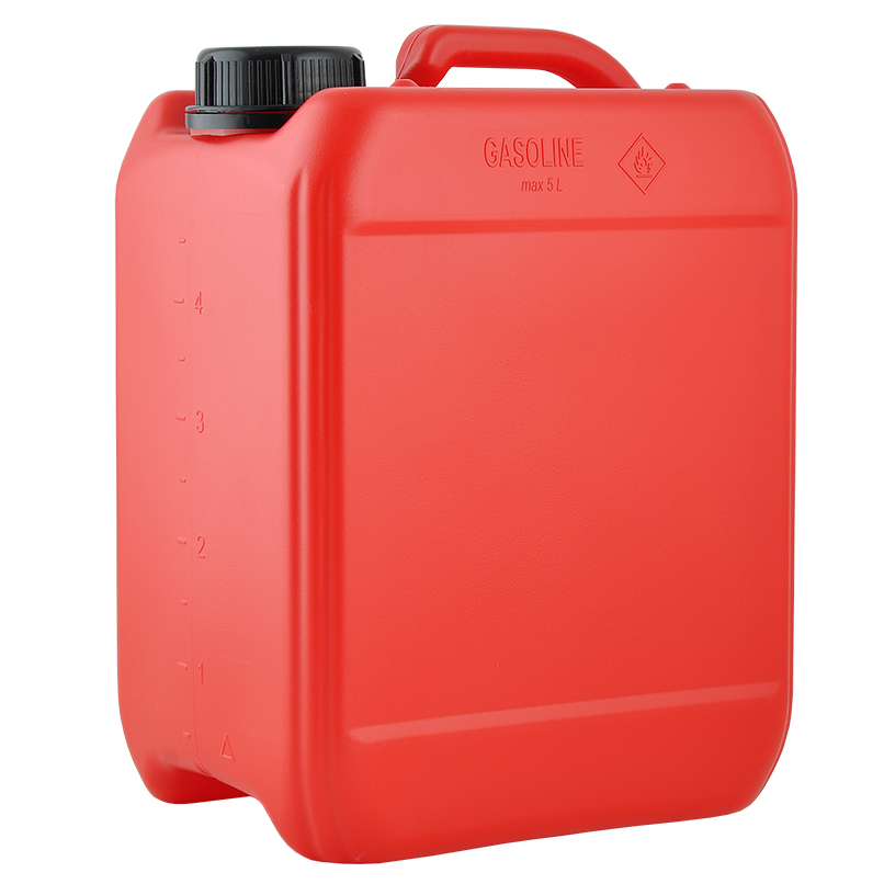 HDPE plastic canister for fuel 5 l with measuring grid image