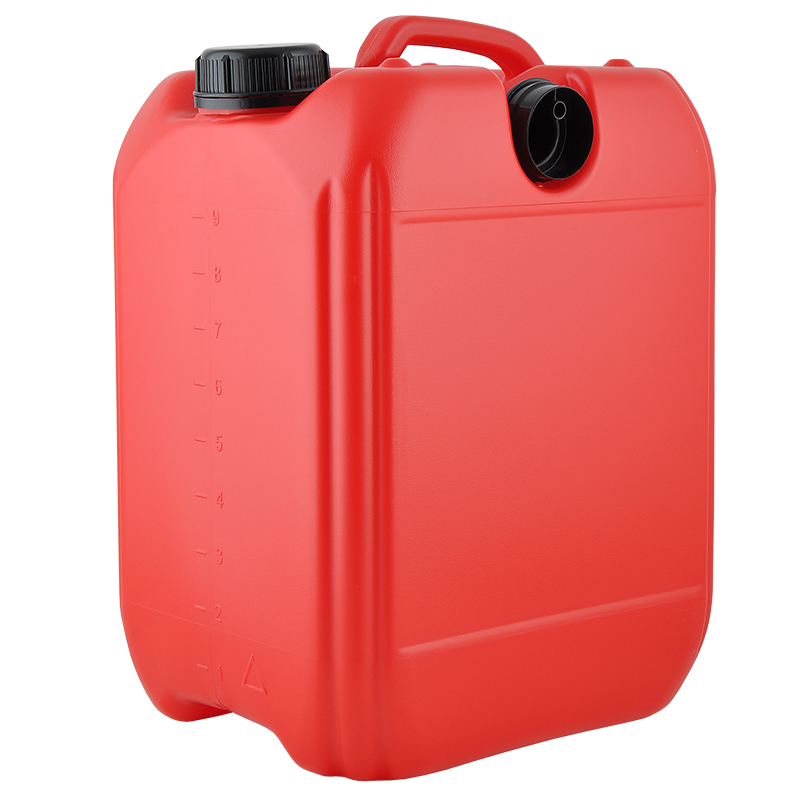 HDPE plastic canister for fuel 10 l with a measuring grid and a watering can image