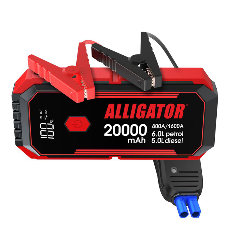 Пусковий пристрій Alligator 800A/1600A 20000mAh зі Smart-клемами image