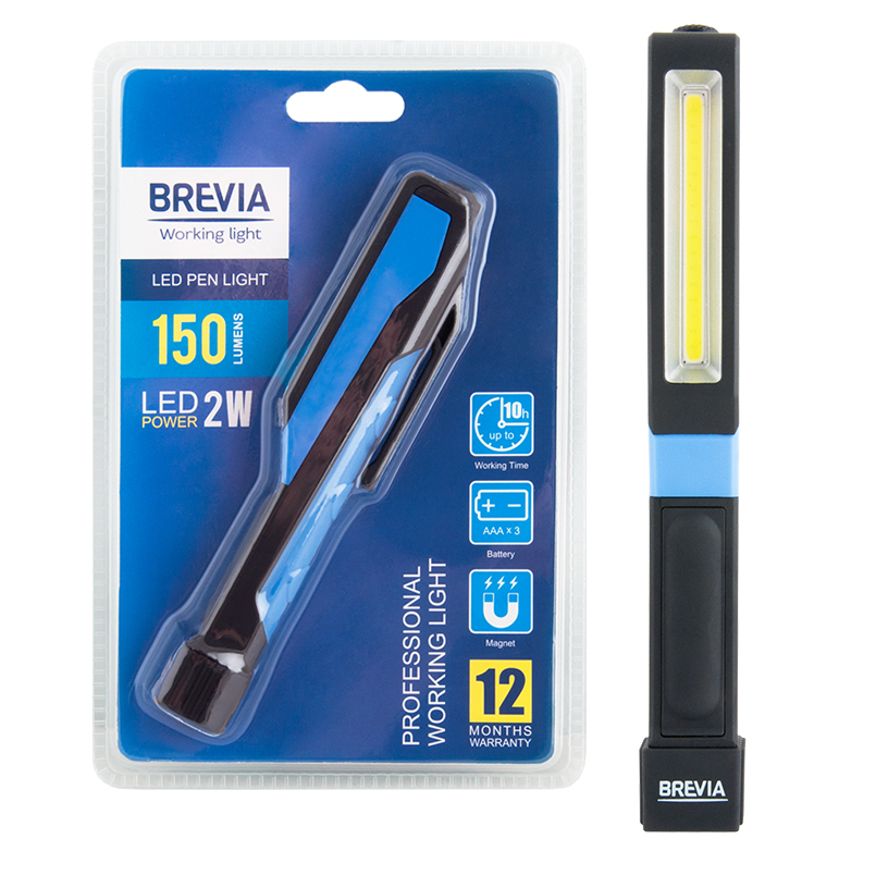 Inspection lamp Brevia LED Pen Light 2W LED, 150lm, IP20, IK05, 3xAAA 11390 image