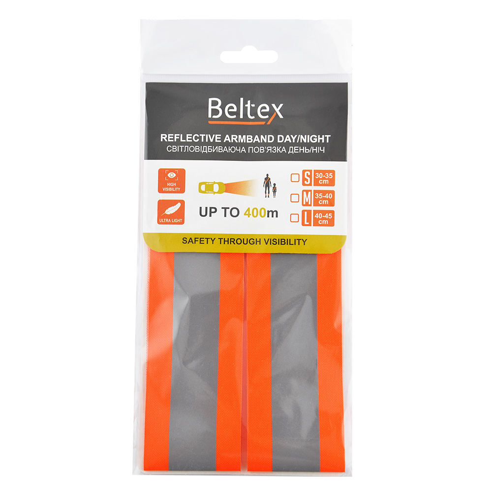Light-reflecting bandage Day/night for children Beltex S 30-35cm orange image