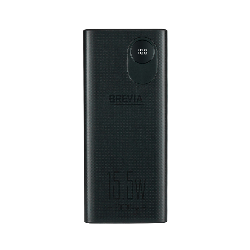 Універсальна мобільна батарея Brevia 30000mAh 15.5W Li-Pol, LCD image