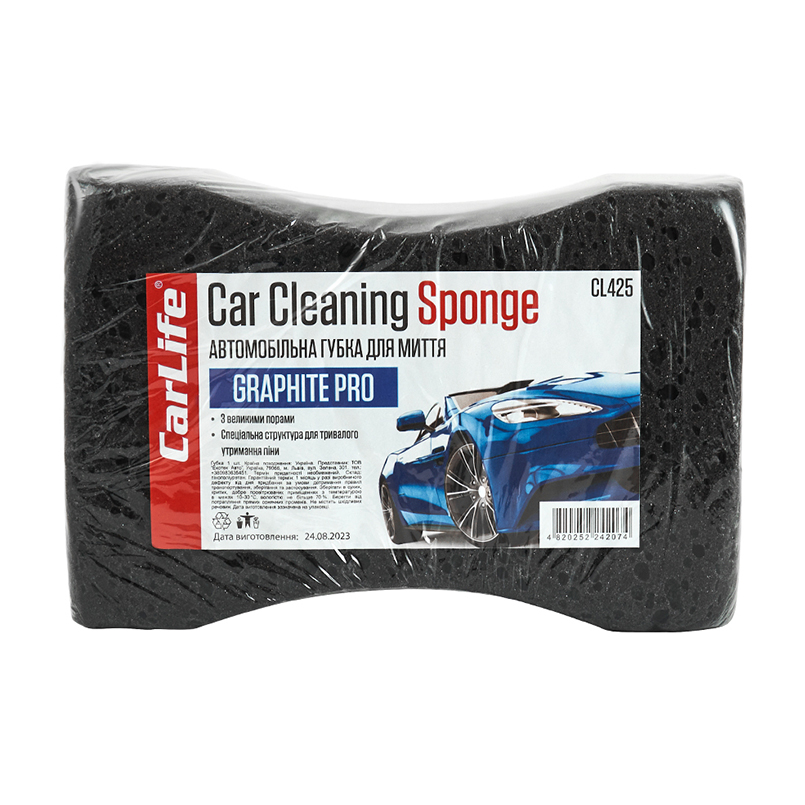 Sponge for car washing CarLife CL-425 GraphitePro with large pores image