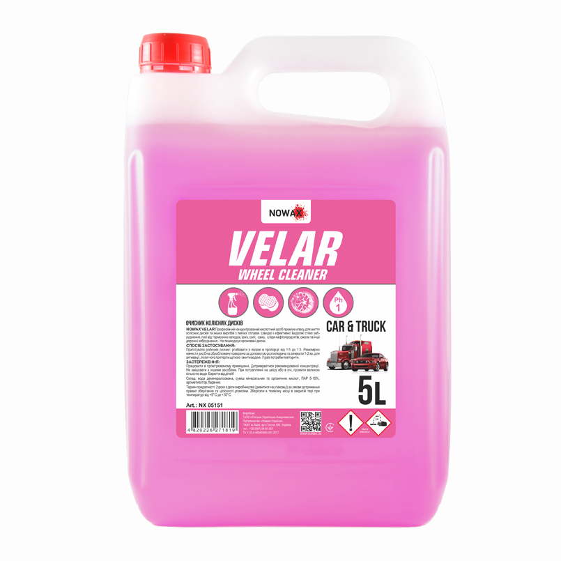 NOWAX VELAR WHELL CLEANER NX05151, 5L image
