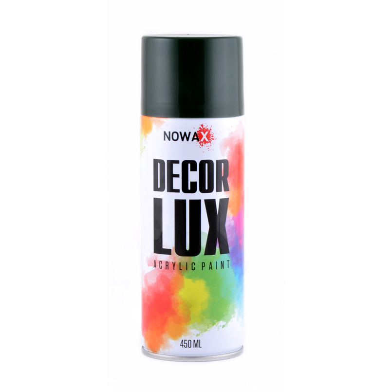 Acrylic spray paint NOWAX DecorLux, 450 ml, green moss, (MOSS Green /RAL6005) image