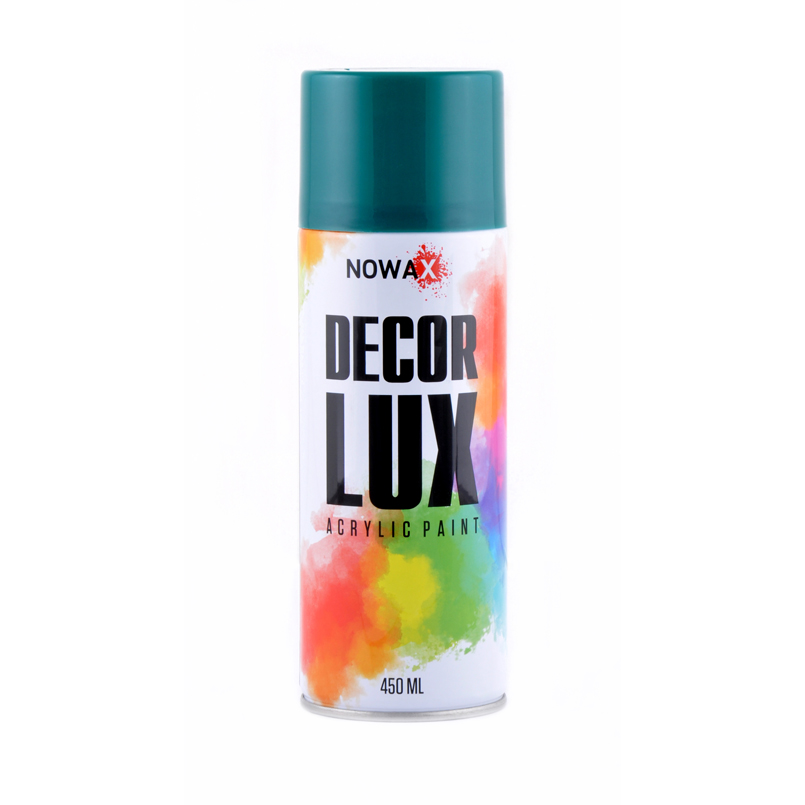 Acrylic spray paint NOWAX DecorLux, 450 ml, green opal, (OPAL Green /RAL6026) image