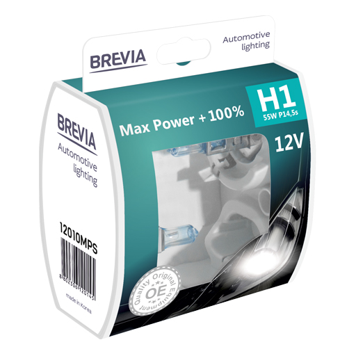 Halogen light Brevia H1 12V 55W P14.5s Max Power+100% S2 image