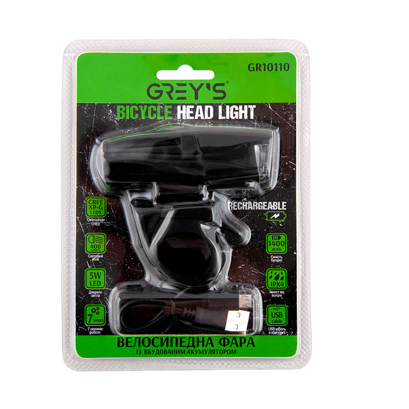 Bicycle headlight Gray's GR10110 LED image