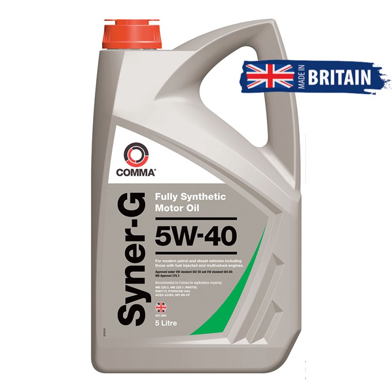 Engine oil Comma SYNER-G 5W-40 5L image