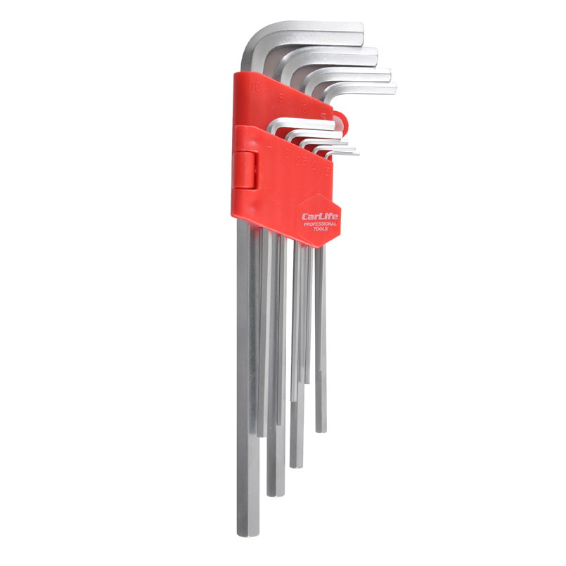 Набор ключей Г-образных CarLife WR2116 CR-V, 1.5-10мм, длинные, 9шт image