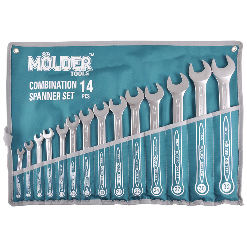 Set of wrenches Molder MT58114 CR-V, 8-32mm, 14 pcs image