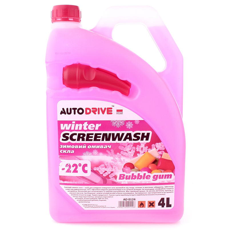 Winter screenwash Auto Drive Bubble Gum -22°C 4L image