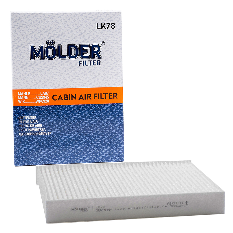 Фільтр повітряний Molder LK78 (WP6928, LA87, CU2945, K1052) image