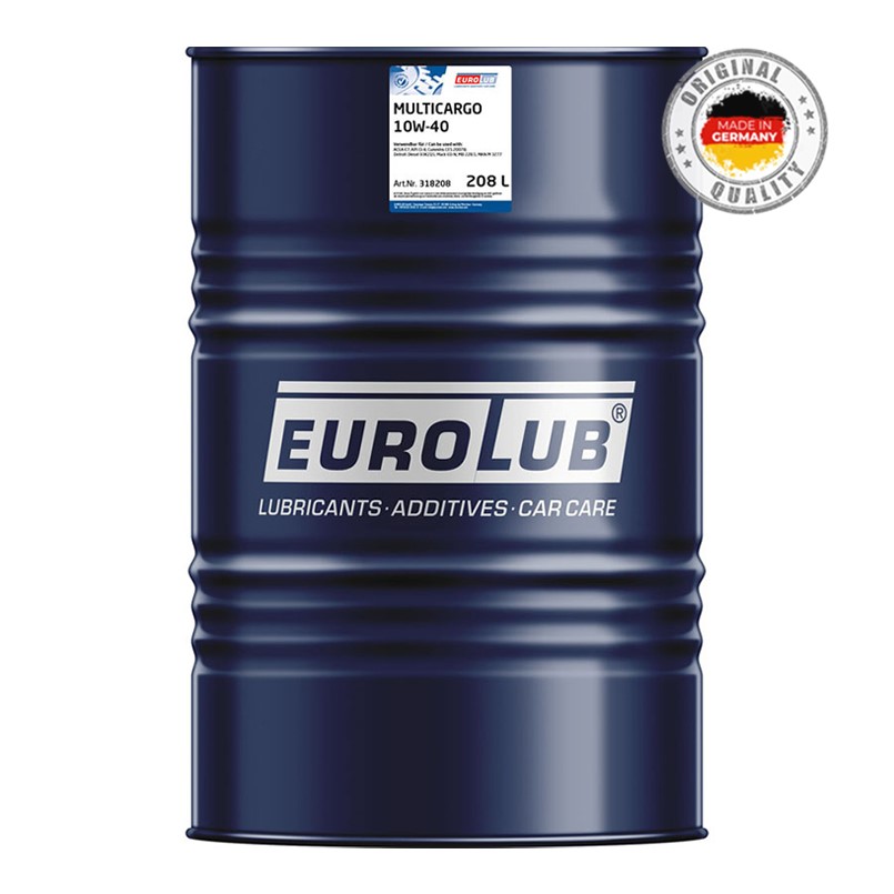 Engine oil EuroLub MULTICARGO SAE 10W-40 208L image
