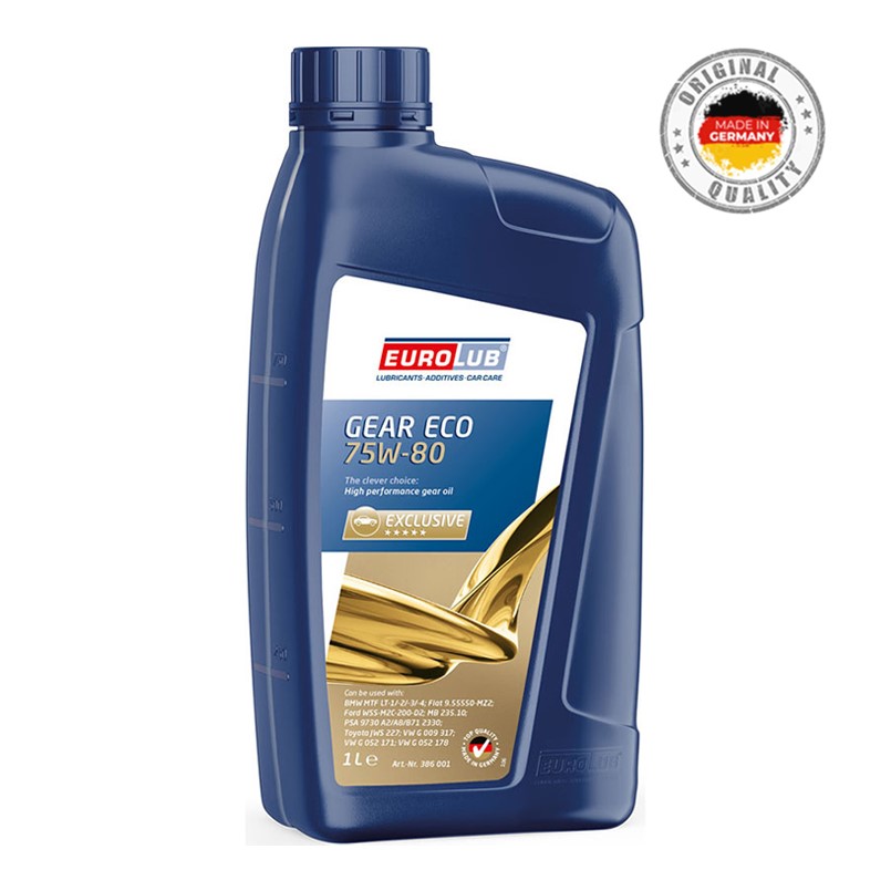 Transmission oil EuroLub GEAR ECO 75W-80 1L image